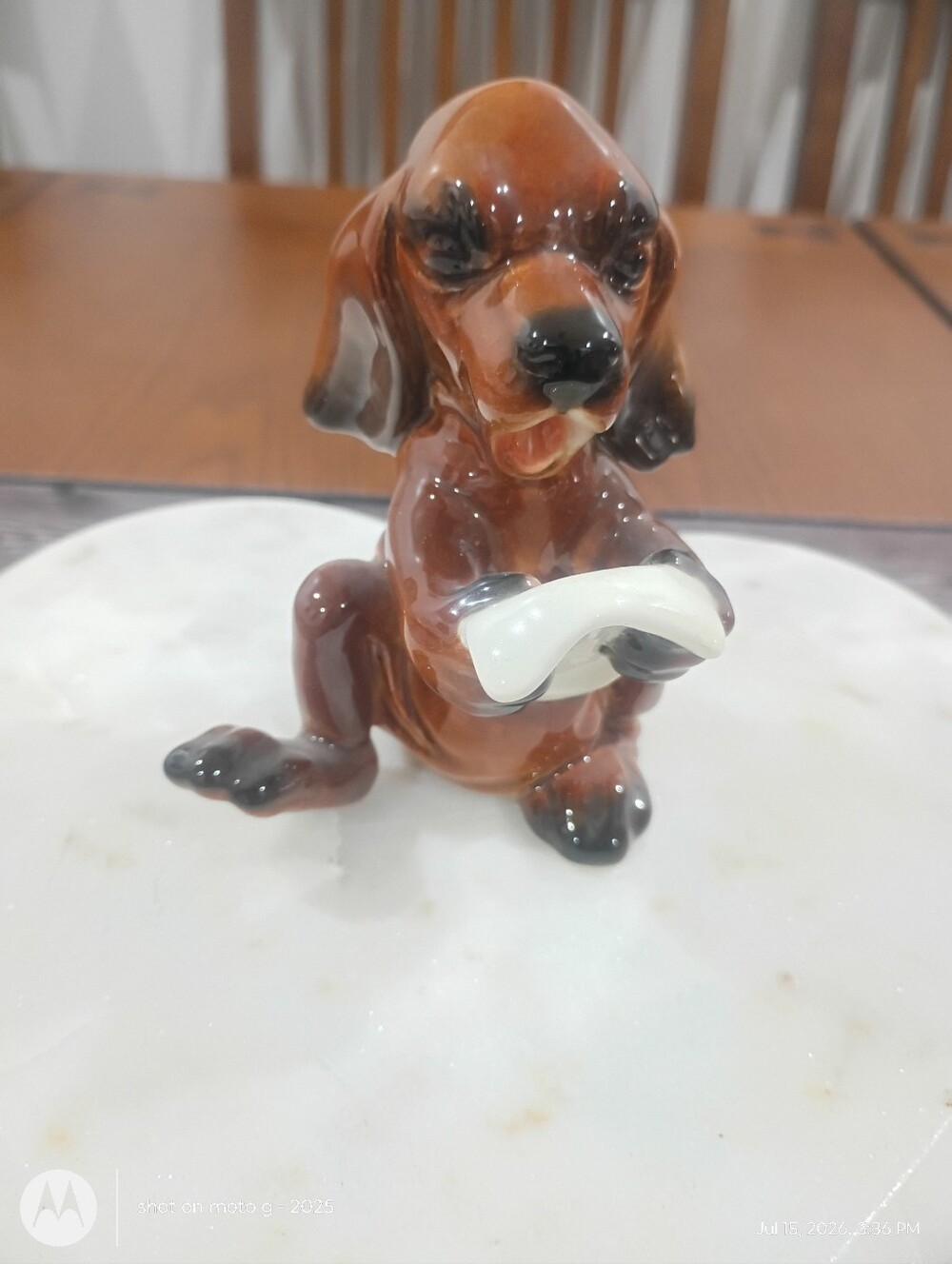 vtg GOEBEL  Dog Figurine  Glossy